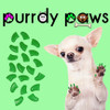 Purrdy Paws Dog and Puppy Nail Cap Covers in Green