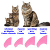 Purrdy Paws Soft Nail Caps for Cat Claws - Pink Glitter Glow-in-the-Dark