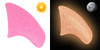 Purrdy Paws Soft Nail Caps for Cat Claws - Pink Glitter Glow-in-the-Dark