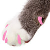 Purrdy Paws Soft Nail Caps for Cat Claws - Pink Glitter Glow-in-the-Dark