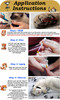 Purrdy Paws Soft Nail Caps for Cat Claws - Gold Glitter Glow-in-the-Dark