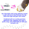 Purrdy Paws Soft Nail Caps for Cat Claws - Gold Glitter Glow-in-the-Dark
