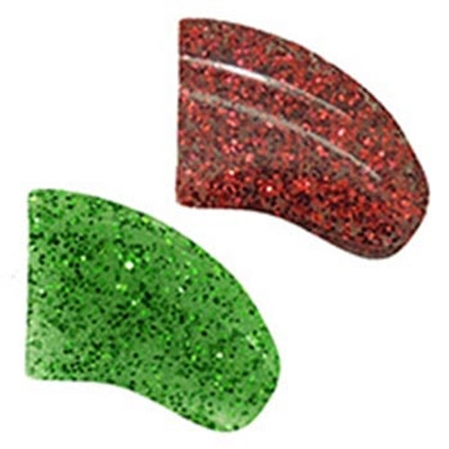 Purrdy Paws soft nail caps for dogs and puppies in Combo - Glitter Christmas