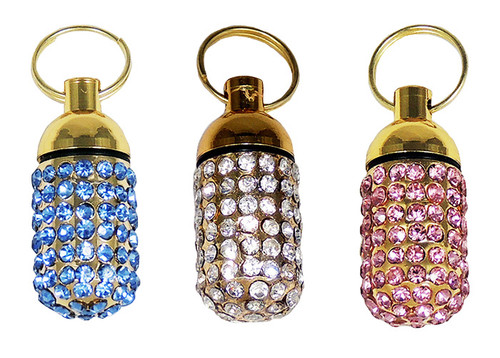 jeweled dog tags