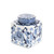 Floral Orient Porcelain Jar Blue & White 