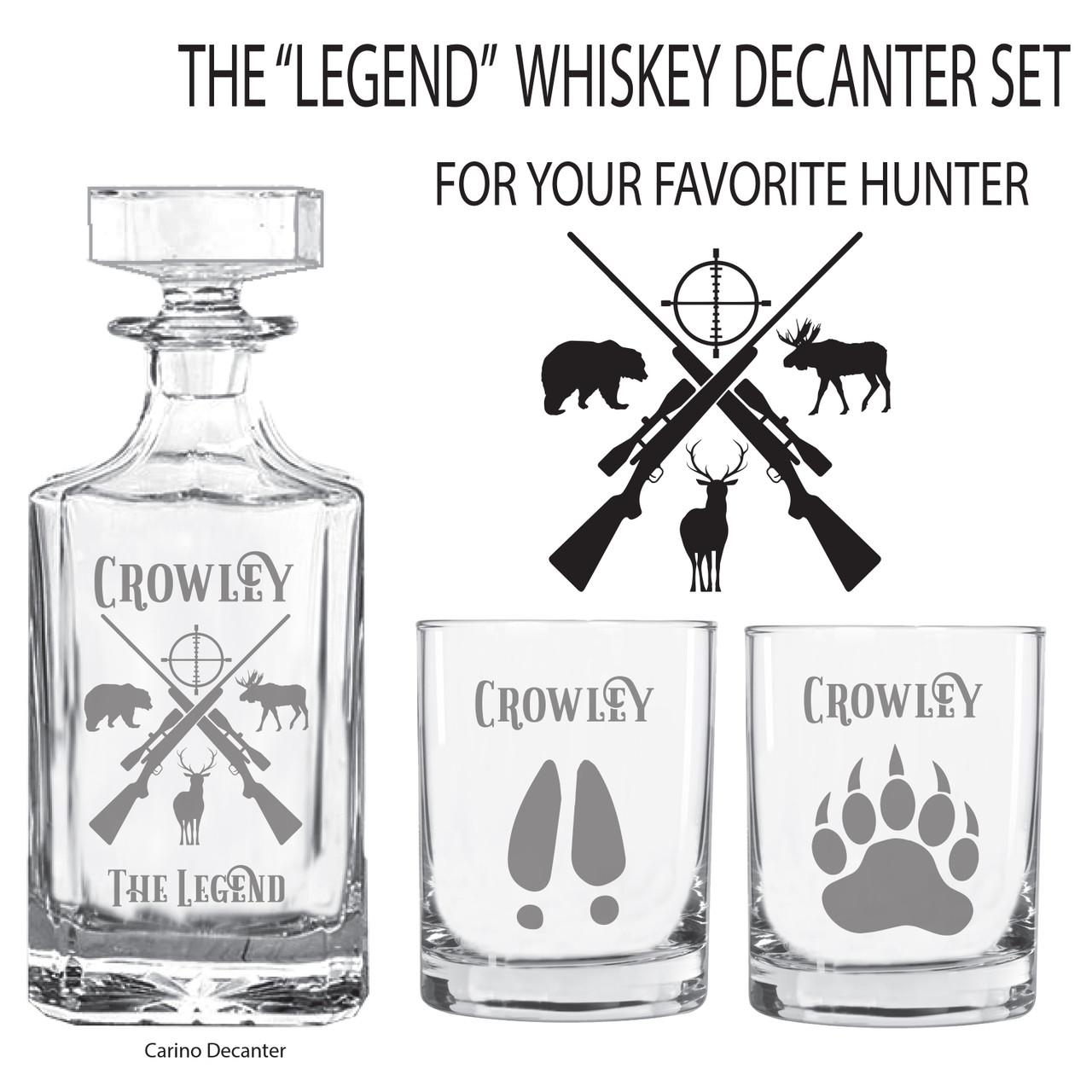 Hunter Themed Decanter Set