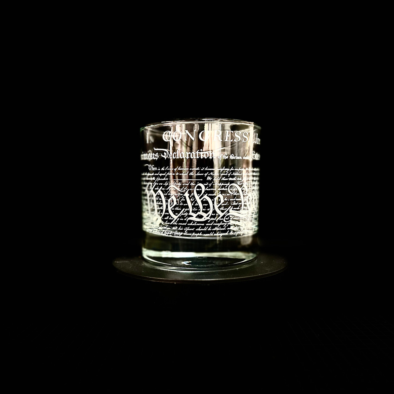 Bourbon & Bull We The People & Declaration of Independence Whiskey Glass