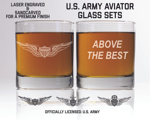 Above the Best Whiskey Glass Set, engraved
