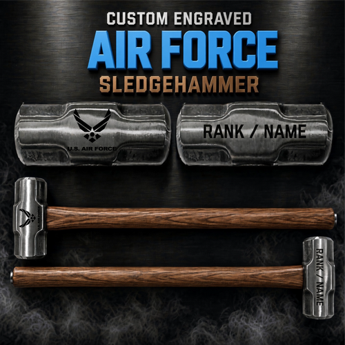 Custom Engraved Air Force Sledgehammer - view 3