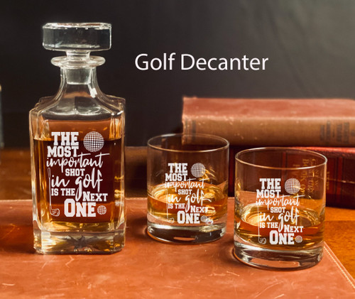 The Next Shot Golf Whiskey Decanter Set