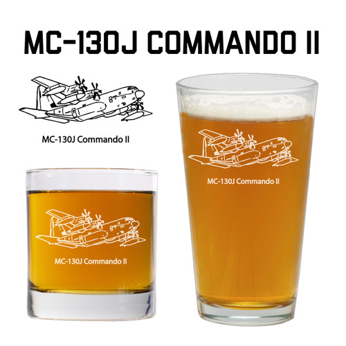 MC-130J Commando II Aircraft glassware