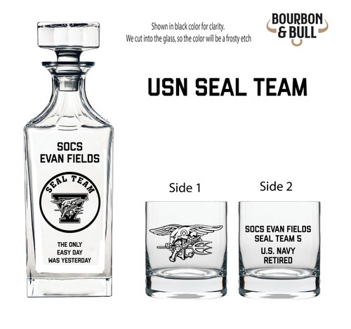 Navy Seal Team Decanter Gift