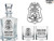 Federal Bureau Of Investigation Custom FBI Agent Whiskey Decanter Set, engraved
