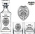 Pennsylvania Probation & Parole Badge Whiskey Decanter Set, engraved
