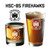 HSC-85 'Firehawks' Personalized Whiskey Decanter Set, engraved, detail