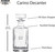 CVW-7 Custom Carrier Group Whiskey Decanter Gift Set - decanter size and specifications