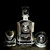 Custom USAF Squadron Decanter and Glasses, engraved, view 17
