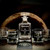 Custom Stock Car Racing Whiskey Decanter Sets, engraved, close-up