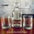 Duck Hunter Decanter Set, engraved, front