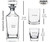 Love Lives Here Wedding Decanter Set, engraved