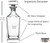 Golf Themed Whiskey Decanter Set - Swing Lubricant, engraved, detail