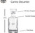 Personalized Teacher Retirement Decanter Set - decanter size and specifications