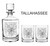 City Maps Whiskey Decanter and Glass Sets, engraved, front