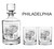 City Maps Whiskey Decanter and Glass Sets, engraved, gift view