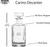 Personalized Hockey Whiskey Decanter Set, engraved, detail