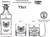 US Air Force Technical Sergeant Whiskey Decanter Set, engraved