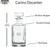 Personalized Jobless Retirement Whiskey Decanter Set, engraved, detail