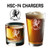 HSC-14 Chargers Navy Squadron Engraved Glasses