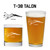 T-38 Talon - Whiskey and Pint Glasses, engraved