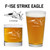 F-15E Strike Eagle engraved glassware pilot gift