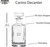 Carino Decanter Specifications