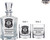 Michigan State Police Badge Personalized Whiskey Decanter Set, engraved, front