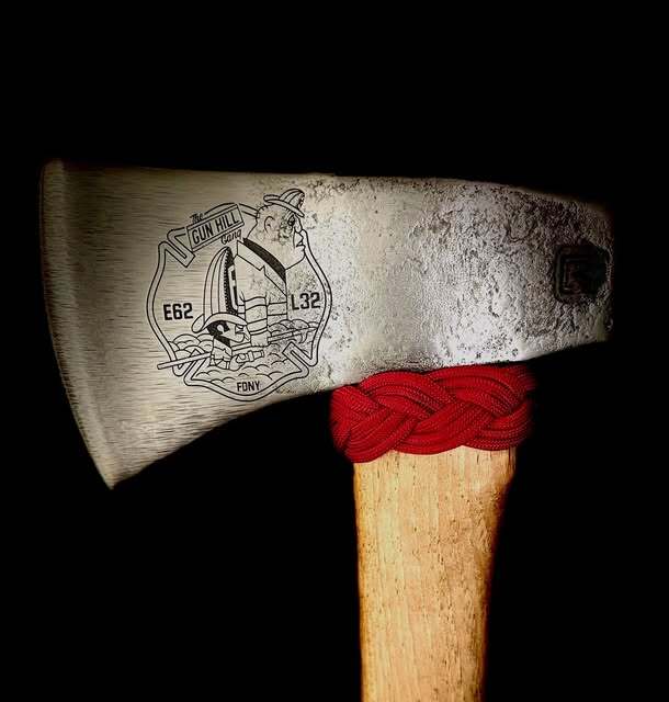 Engraved axe