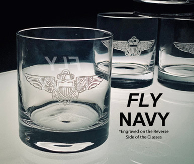 Vinglace Whiskey Tumbler-NAVY