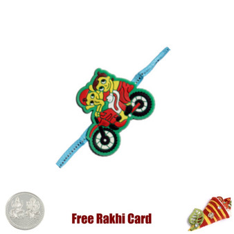 Bheem Ganesha Dual Rakhi with a Free Silver Coin