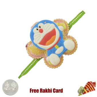 Doremon Rakhi with a Free Silver Coin - Canada Delivery