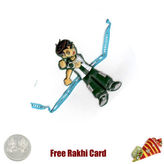 Benton Rakhi with a Free Silver Coin - Canada Delivery