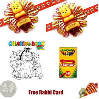 Kids Rakhi Coloring Pack 1 - Canada Delivery
