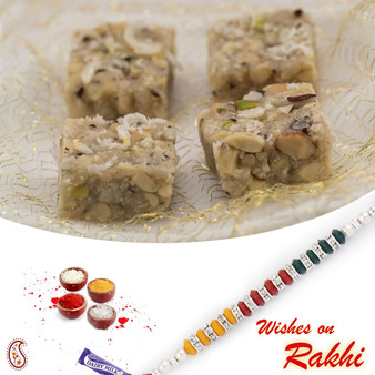 Coconut Dryfruit Chakki Sweet with FREE 1 Bhaiya Rakhi - RM1747