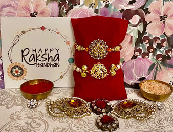 Radha Krishan-Radhey rakhis - India Delivery