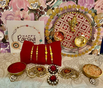 Traditional rakhi setof 4 - India Delivery