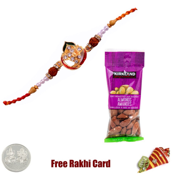 Jewelled Rakhi with 50 grams Almonds