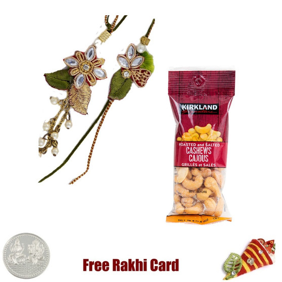 Bhaiya Bhabhi Rakhi with 50 grams Cashews