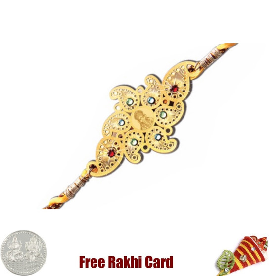 Diviniti 24 Ct. Gold Ganesha Rakhi