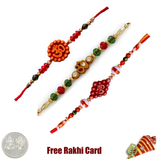 Om Rakhi Set of 3