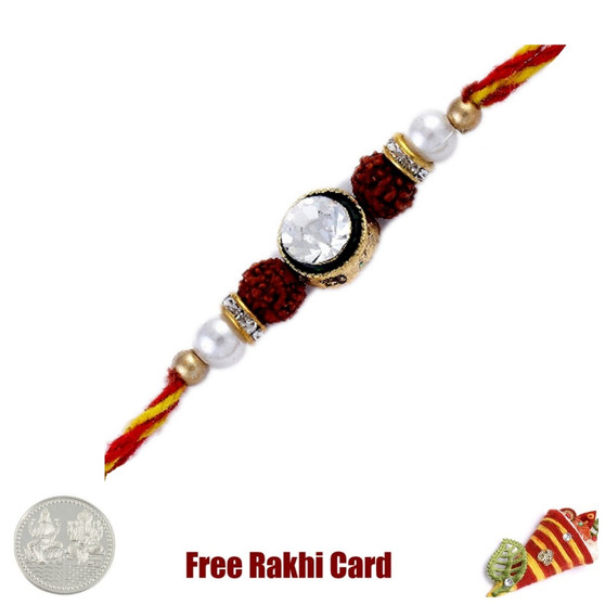 Shining Rudraksh with Free Silver Coin - Canada